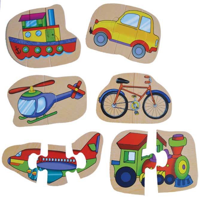 LITTLE MOVERS (6-IN-1) PUZZLE 2-3 PIECES
