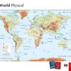 Oxford Wall Map: World Physical