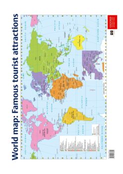 Poster Pack: Tourism: Poster 10 (World map Famous tourist attractions)