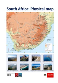 Poster Pack: Tourism: Poster 5 South Africa Physical map