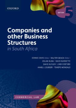Companies and other Business Structures in South Africa 5e