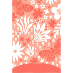 NIV Compact Giant Print Red Letter Bible For Girls Coral (Comfort Print)(Imitation Leather)