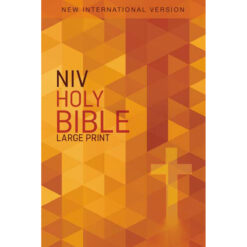 NIV Outreach Bible Large Print Orange Cross (Paperback)