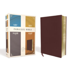 NIV / KJV / NASB / Amplified Parallel Bible Burgundy (Imitation Leather With Ribbon Markers)