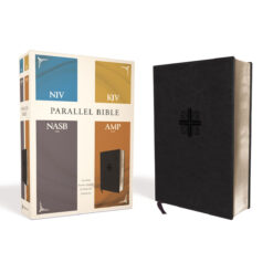 NIV / KJV / NASB / Amplified Parallel Bible Black (Imitation Leather With Ribbon Markers)