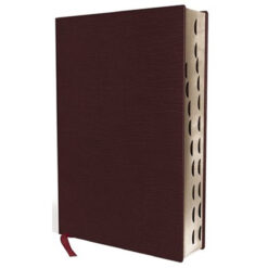 NIV Thinline Bible Burgundy Indexed Red Letter Edition(Comfort Print)(Bonded Lea