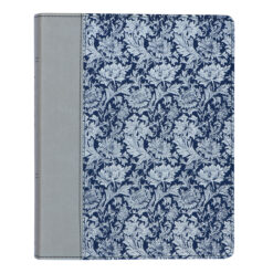 NIV Verse Mapping Bible Navy Floral (Comfort Print)(Imitation Leather)