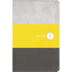 NIV Boys' Backpack Bible Compact Red Letter Edition Yellow /Gray (Comfort Print)(Imitation Leather)