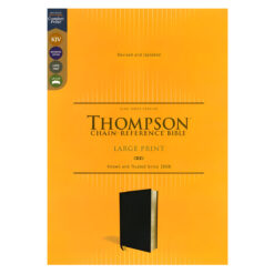 KJV Black Imitation Leather Thompson Chain-Reference Bible Large Comfort Print