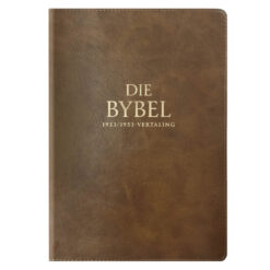 Afrikaans 1933/1953 Vertaling Bruin Kunsleer Bybel Grootdruk