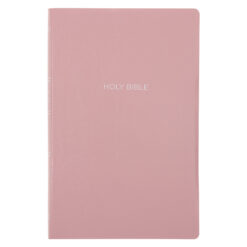NKJV Pink Imitation Leather Gift & Award Bible Red Letter Comfort Print