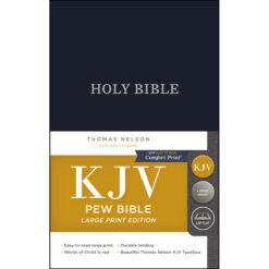 KJV Pew Bible Large Print Red Letter Edition Blue (Comfort Print)(Hardcover)