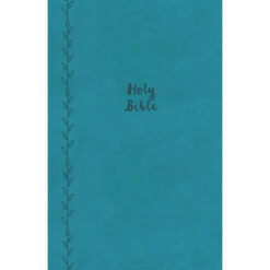 KJV Blue Imitation Leather Compact Value Thinline Bible Red Letter Comfort Print