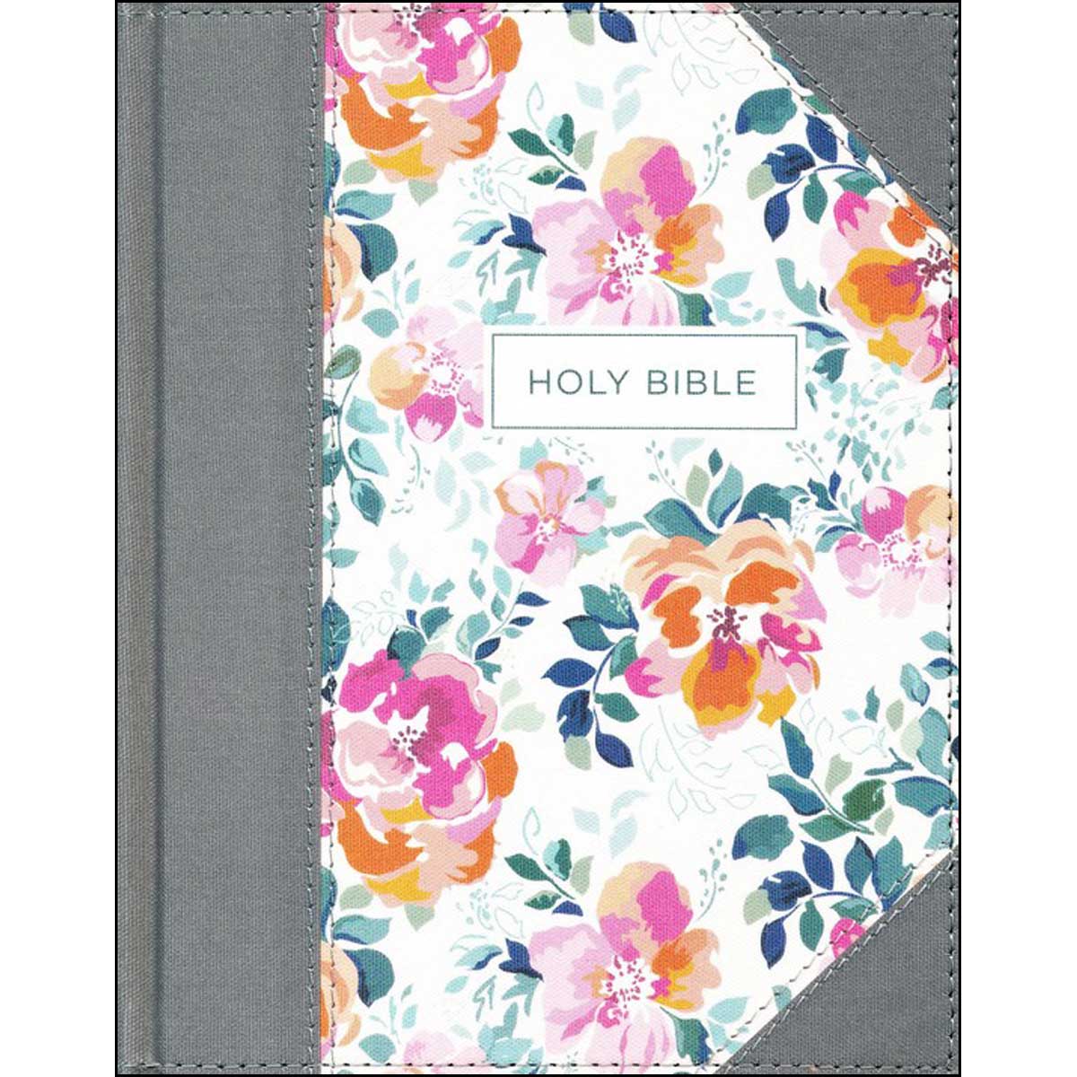 KJV Journal: The Word Bib Red Letter Cloth Pink Flora (Comfort Print)(Hardcover)