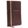 KJV Thinline Bible Standard Print Red Letter Edition Indexed Brown (Imitation Leather)