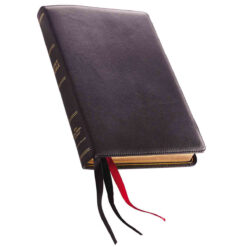 NKJV Thinline Reference Bible Sterling Ed Large Print Black (Genuine Leather)