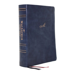 NKJV MacArthur Study Bible 2nd Edition Blue Index (Comfort Print)(Imitation Leather)