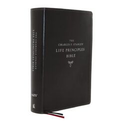 NIV Charles F. Stanley Life Principles Bible 2nd Edition Black (Comfort Print)(Imitation Leather)