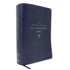 NIV Charles F. Stanley Life Principles Bible 2nd Ed Index Blue (Comfort Print)(Imitation Leather)