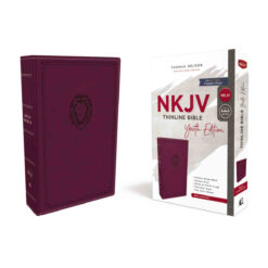NKJV Purple Imitation Leather Thinline Youth Edition Bible Comfort Print