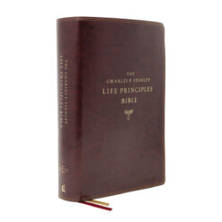 NASB Charles F. Stanley Life Principles Bible 2nd Ed Burgundy (Comfort Print)(Imitation Leather)