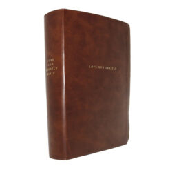 NET Love God Greatly Bible Brown (Comfort Print)(Imitation Leather)