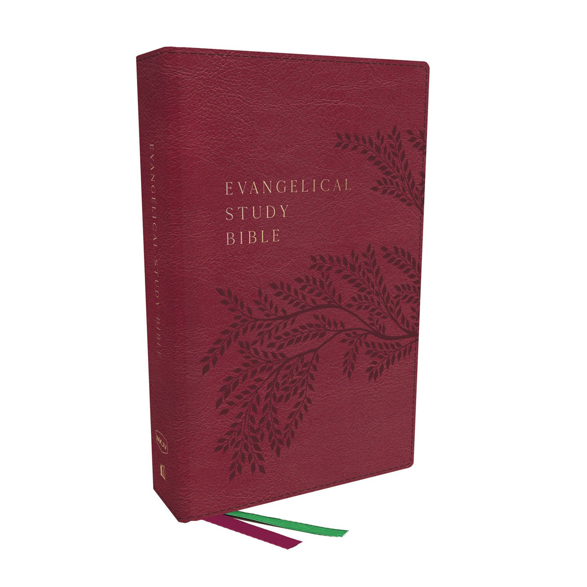 NKJV Evangelical Study Bible Indexed Rose Comfort Print (Imitation Leather)
