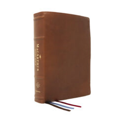 NASB MacArthur Study Bible 2nd Edition Goatskin Brown (Comfort Print)(Genuine Leather)