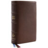 NKJV Ref Single-Column Goatskin Brown (Comfort Print)(Genuine Leather)