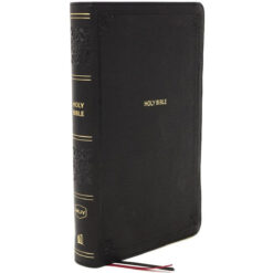 NKJV End Of Verse Personal Size Ref Bible Large Print Index Black (Comfort Print)(Imitation Leather)