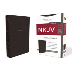 NKJV Thinline Bible Red Letter Edition Black (Comfort Print)(Imitation Leather)