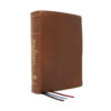 ESV MacArthur Study Bible 2nd Edition Goatskin Brown (Comfort Print)(Genuine Leather)