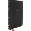 NKJV Thinline Reference Bible Large Print Red Letter Black (Comfort Print)(Imitation Leather)