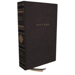 KJV Personal Size Ref Bible Red Letter Comfort Print Black (Sovereign Collection)(Genuine Leather)