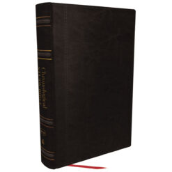 NKJV Chronological Study Bible Black (Comfort Print)(Imitation Leather)