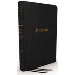 KJV Thinline Bible Large Print Red Letter Black (Comfort Print)(Genuine Leather)