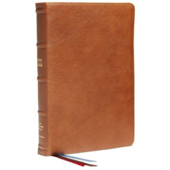 NKJV C / Col Ref Bible Brown Premium (Comfort Print)(Genuine Leather)