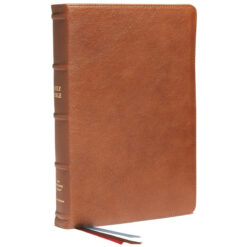 NKJV C / Col Ref Bible Idx Brown Premium (Comfort Print)(Genuine Leather)
