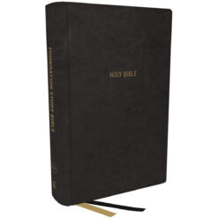 KJV Foundation Study Bible Large Print Red Letter Indexed Black (Comfort Print)(Imitation Leather)