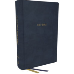 NKJV Foundation Study Bible Large Print Red Letter Indexed Blue (Comfort Print)(Imitation Leather)
