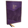 NKJV Purple Imitation Leather The Breathe Life Holy Bible Faith in Action Comfort Print