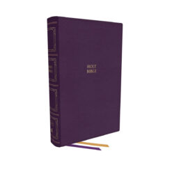 KJV Thinline Paragraph-Style Bib Red Letter Purple (Comfort Print)(IM)