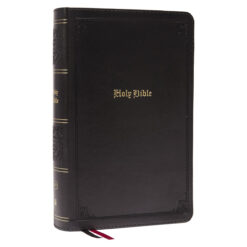 KJV Single-Column Personal Size Ref Bible Large Print Index Black (Comfort Print)(Imitation Leather)