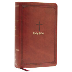 KJV Single-Column Personal Size Reference Bible Large Print Brown (Comfort Print)(Imitation Leather)