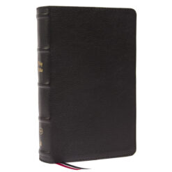 KJV Single-Column Personal Size Reference Bible Large Print Black (Comfort Print)(Genuine Leather)