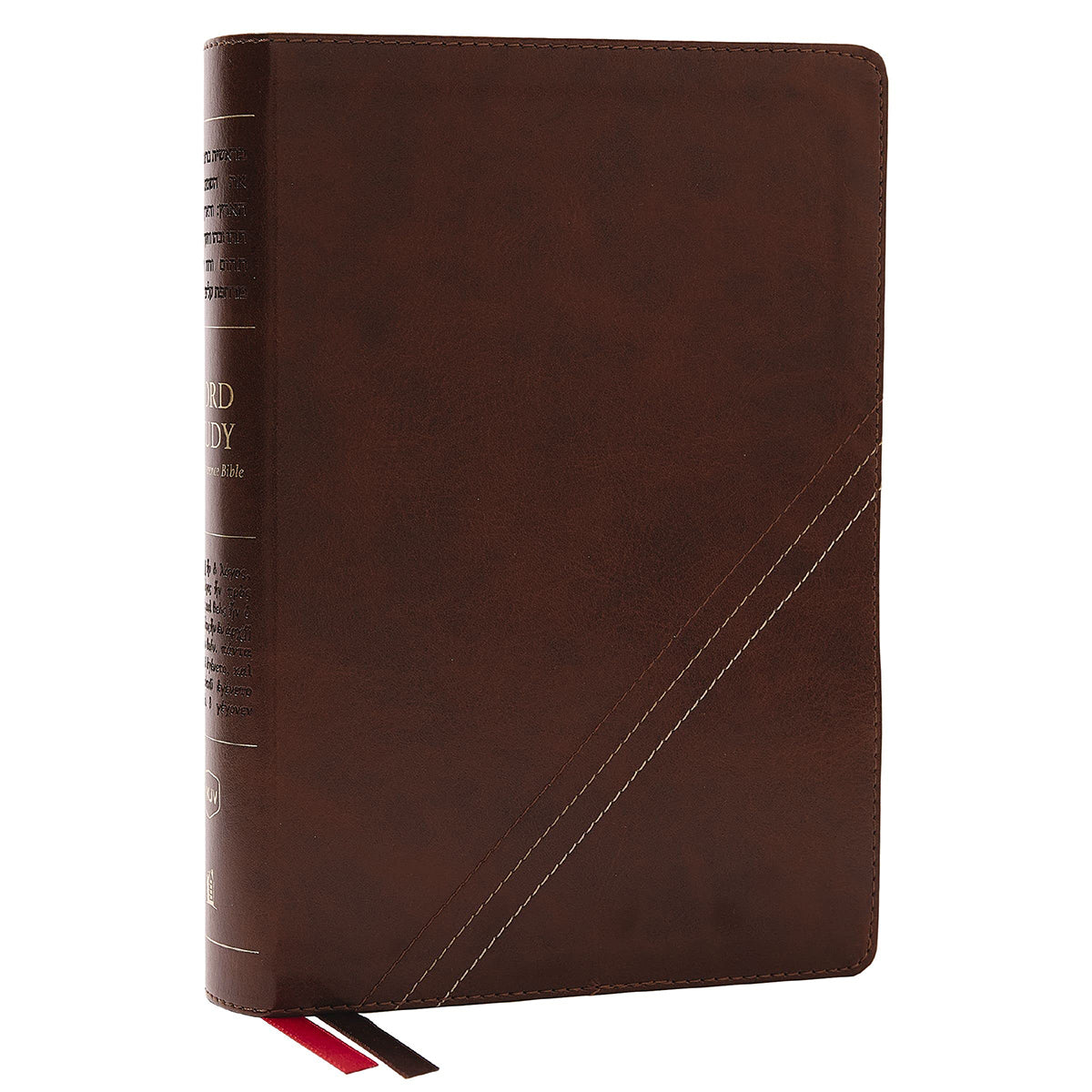 NKJV Word Study Ref Bible Red Letter Brown (Comfort Print)(IM)