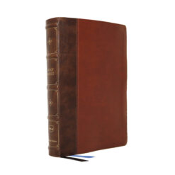 NKJV Thinline Ref Bible Brown Maclaren Series (Imitation Leather)