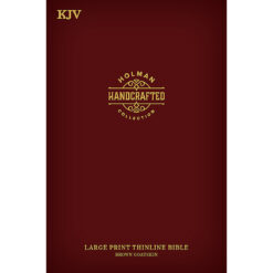 KJV Thinline Bible Large Print Brown (Handcrafted Collection)(Genuine Leather)