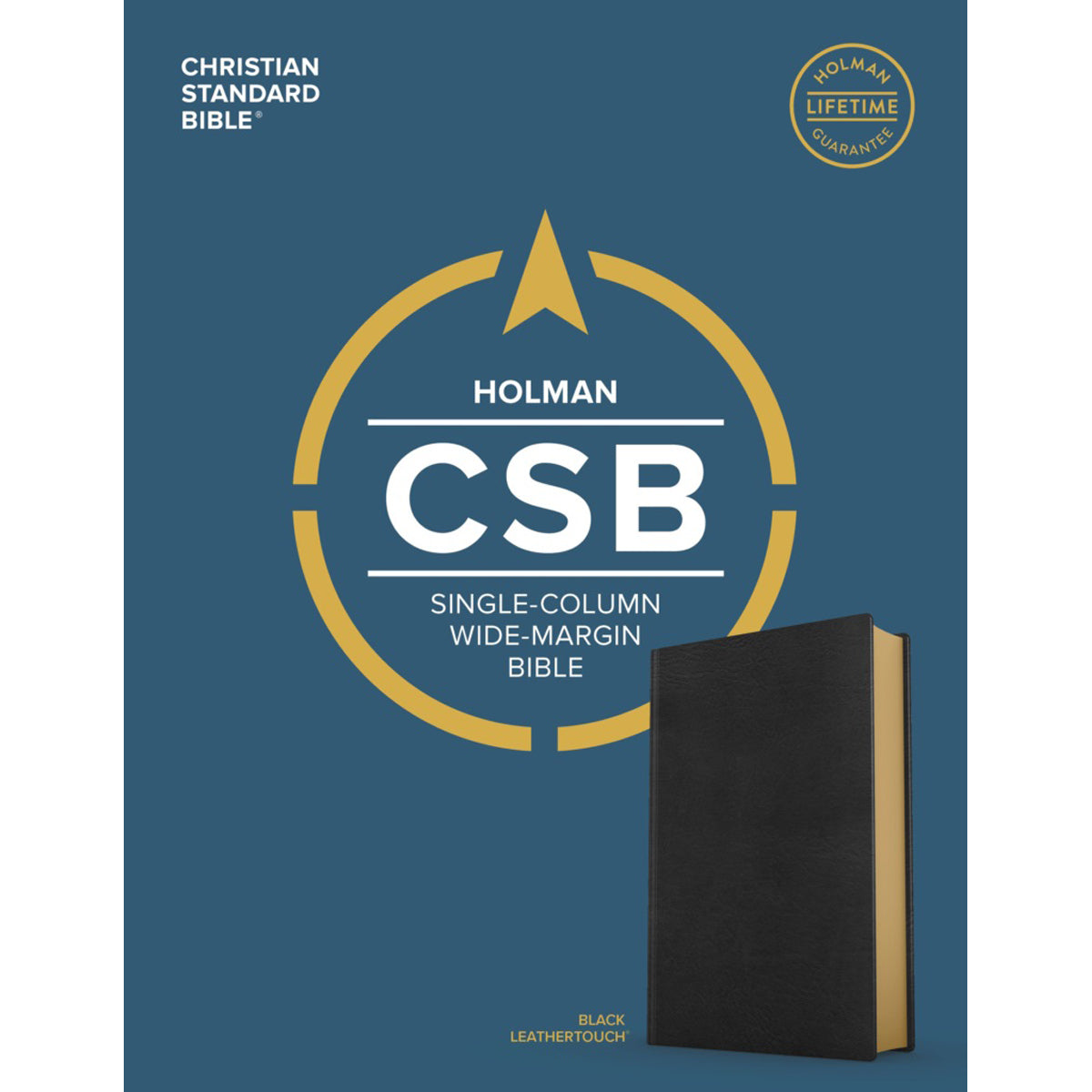CSB Single-Column Wide Margin Bible Black (Imitation Leather)