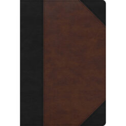 CSB Reference Super Giant Print Bible Indexed Black / Brown (Imitation Leather)